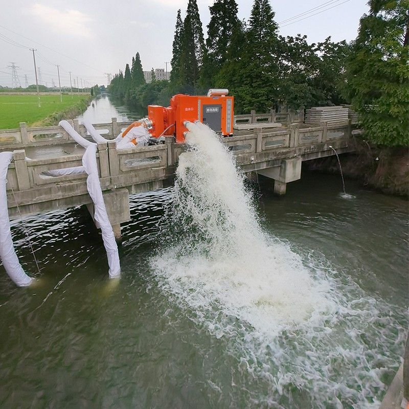 苏州市|拖车式3000立方强自吸双吸式柴油机水泵